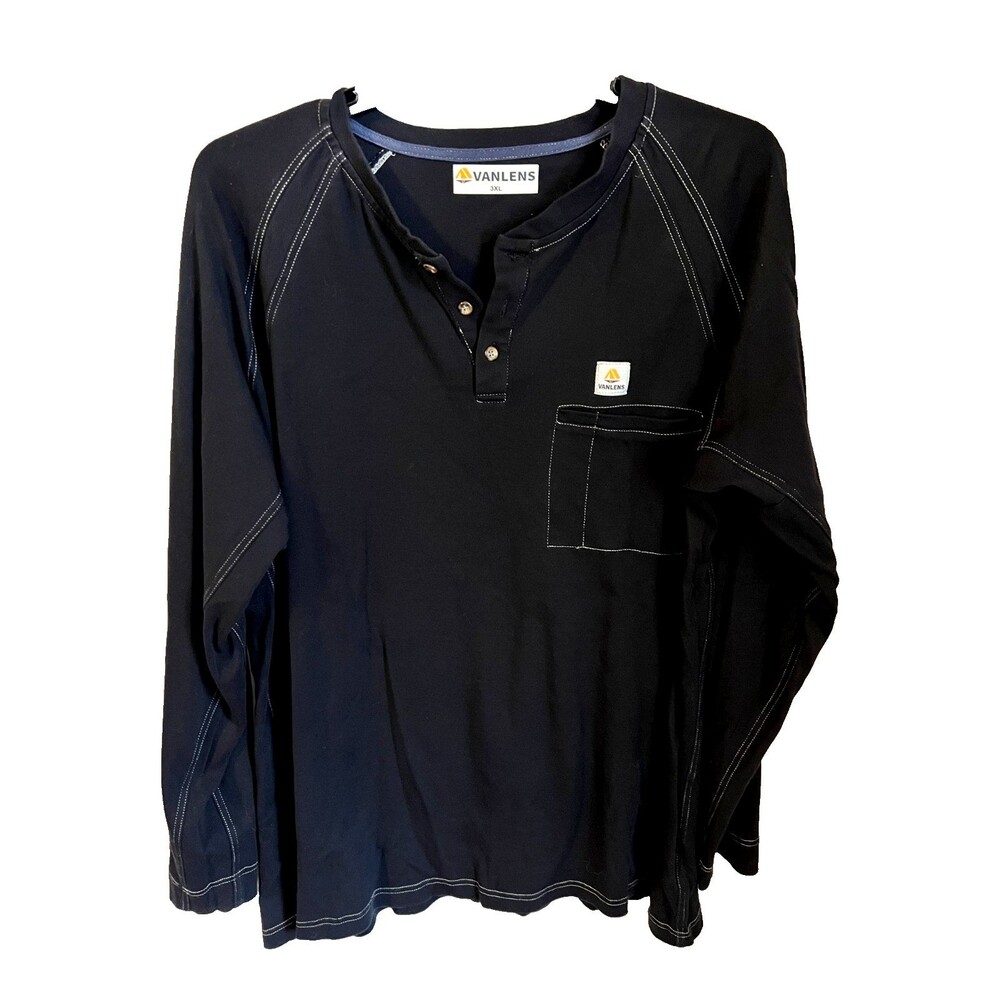 VANLENS CAT 2 Flame Resistant 2112 BUTTON HENLEY SIZE 3XL